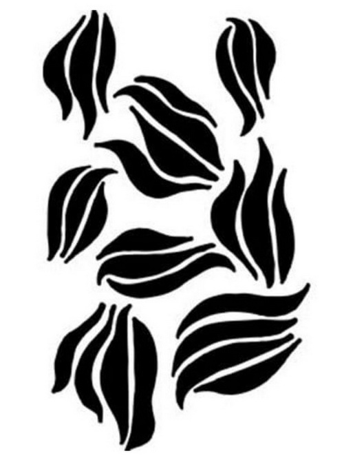 Dina Wakley - Stencil - Swirls